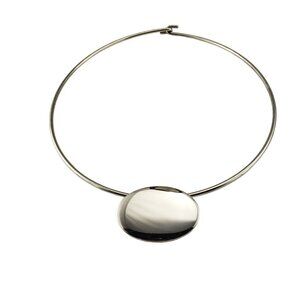 Tiffany & Co. Sterling Silver Oval ID Tag Necklace #17357